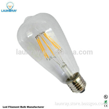 E27 Vintage Edison Light Bulb ST64 ST58 4W 6W 8W Filaments Leds 120v 220v Dimmable